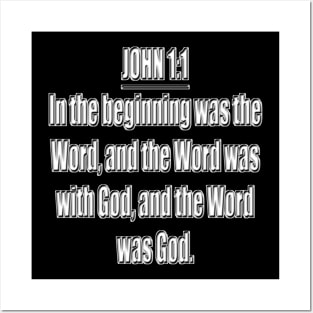 Bible Verse John 1:1 Posters and Art